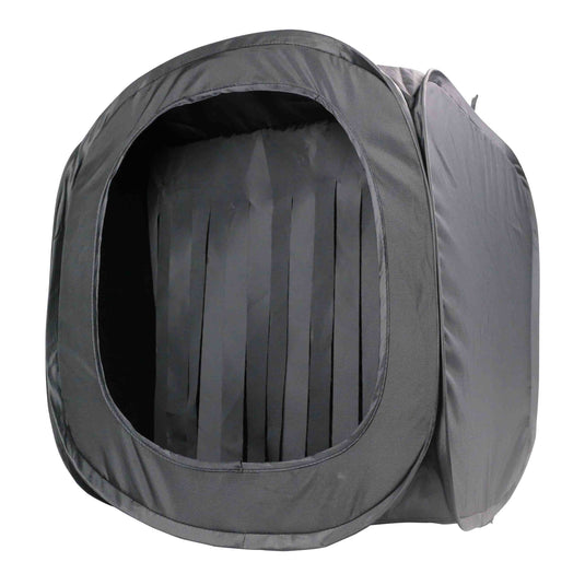 Eco-Innovation: Black Pop-Up Tent Target Compatible with Recyclable Pellets & Rubber Bullets