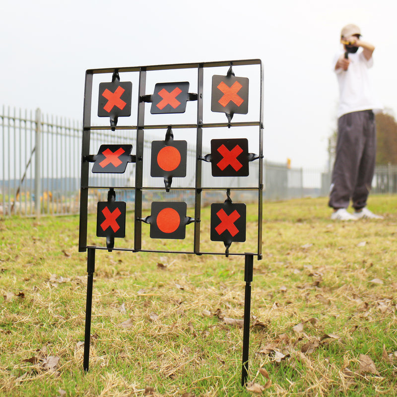 Load image into Gallery viewer, Tactical 9-Square Grid Steel Shooting Target - Precision Training Made Fun
