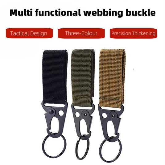 Durable Multifunctional Hook Buckle with Paracord Strap for Outdoor Sports and Adventure