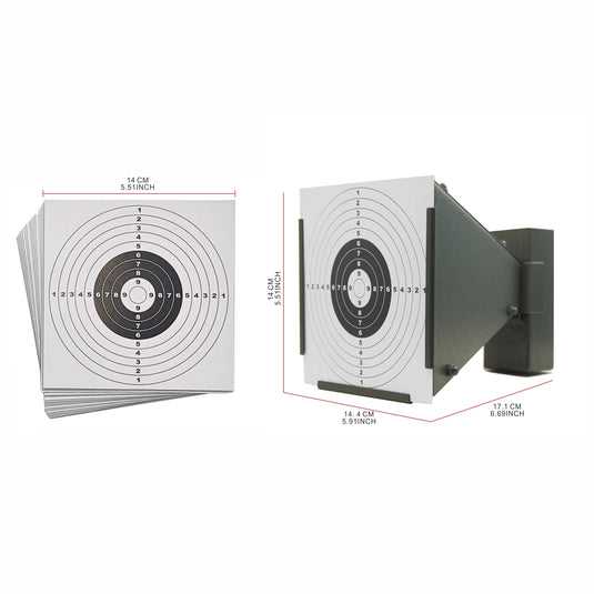 Ultimate Funnel Target Trap Set with 100 Paper Targets - Precision Shooting Redefined